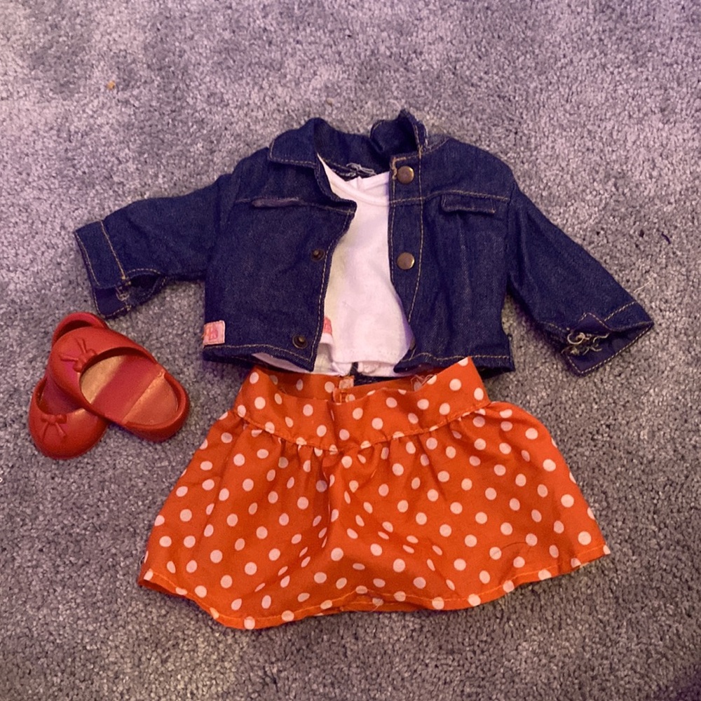 Our Generation Jean Jacket Outfit